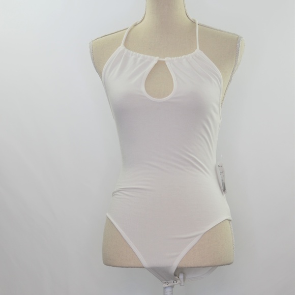 Forever 21 Tops - 5/$25 White Bodysuit w/ Cutout - Sz. M - NWT